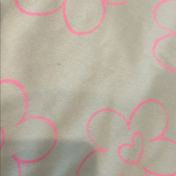 Pink Sweatsuit with Neon Pink Flowers Set - Picture 2 of 5